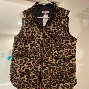 Animal print vest